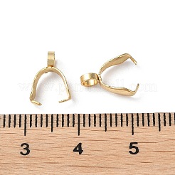 201 Stainless Steel Pendant Pinch Bails&nbsp;STAS-E437-27G