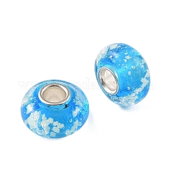 Lampwork & Brass Core European Beads&nbsp;LAMP-P019-01P-30