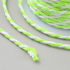 10m ツートンコットンツイストコード  ラウンド  芝生の緑  1.5mm  約10.94ヤード（10m）/ロール&nbsp;OCOR-TAC0023-13L