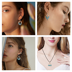 Eco-Friendly Iron Enamel Pendants&nbsp;IFIN-SC0001-13A-RS