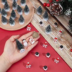 40Pcs 3 Styles Christmas Resin Display Decoration&nbsp;DJEW-OC0003-89