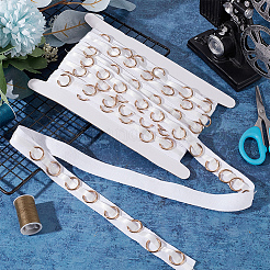 5 Yards Cotton Sewing Tape with Metal Ring&nbsp;DIY-OC0012-98