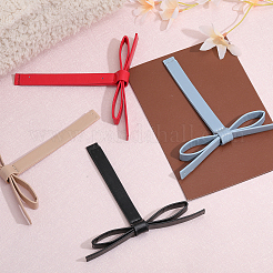 4Pcs 4 Colors PU Leather Ornament Accessories&nbsp;DIY-CA0005-50