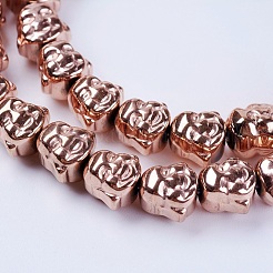 Electroplate Non-magnetic Synthetic Hematite Beads Strands&nbsp;G-K250-01A