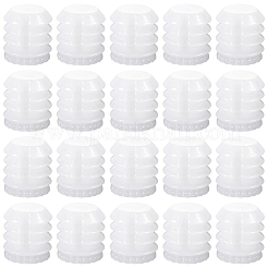 PPプラスチックナット100個  ホワイト  10x8.5mm&nbsp;FIND-CP0003-31