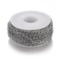 Tarnish Resistant 304 Stainless Steel Cable Chains&nbsp;CHS-A006-02B-P