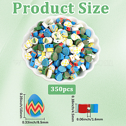 350Pcs Handmade Polymer Clay Beads&nbsp;CLAY-PA0001-46