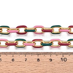 304 Stainless Steel Enamel Cable Chains&nbsp;CHS-ZX006-06G