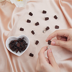 60Pcs Wood Stud Earrings Finding&nbsp;EJEW-FI0003-33C