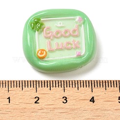 Opaque Resin Cabochons&nbsp;RESI-F049-01C
