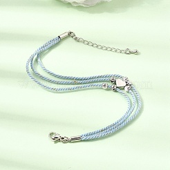 Polyester Multi-Strand Bracelets&nbsp;FB-CBA983F-02P-02