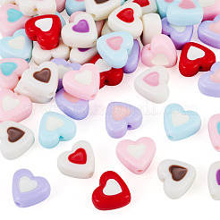 55Pcs 11 Colors Opaque Acrylic Beads&nbsp;OACR-TA0004-79