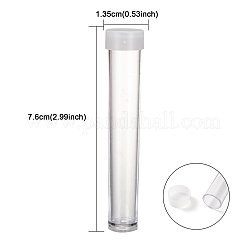 Clear Tube Plastic Bead Containers with Lid&nbsp;C066Y-01