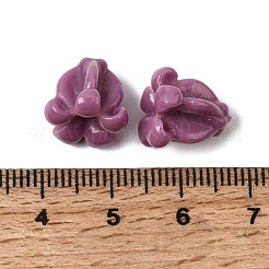 合成サンゴビーズ  染め  花  オールドローズ  11.5~12x11.5~12x12.5mm  穴：1.6mm&nbsp;CORA-K010-01A
