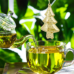 4Pcs 4 Style Loose Tea Infuser with Chain & Hook&nbsp;AJEW-DC0001-10
