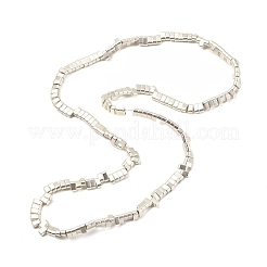 Electroplated Synthetic Non-magnetic Hematite 2-Hole Beads Strands&nbsp;G-E495-11A-03