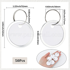 50Pcs Blank Aluminum Keychain&nbsp;KEYC-SP0001-12