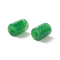 天然石ホワイトジェイドビーズ  染め  刻まれた列  14~15x10~10.5mm  穴：3.5~5mm&nbsp;G-G799-01A