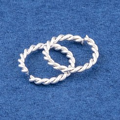 304ステンレススチールクイックリンクリング  ツイストリング  銀  8x1mm  内径：6mm&nbsp;FIND-Q103-04S