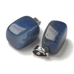 Natural Blue Aventurine(Dyed & Heated) Pendants&nbsp;G-Z067-03P-06
