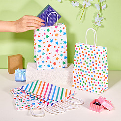 12Pcs 3 Styles Rectangle Paper Gift Bags&nbsp;ABAG-TA0001-84