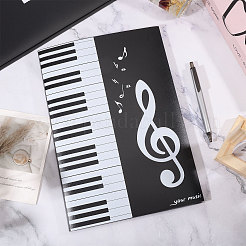PP Plastic 6-Pages Piano Sheet Music Folder&nbsp;AJEW-WH0609-433