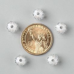 透明なアクリルビーズ  二層ビーズ  ラウンド  カボチャ  透明  10mm  穴：2mm&nbsp;X-TACR-S089-10mm-01