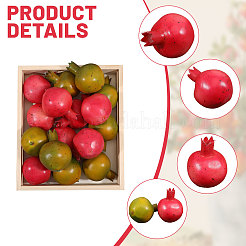 20Pcs 2 Colors Mini Foam Imitation Pomegranates&nbsp;AJEW-CA0004-33