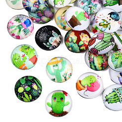Glass Cabochons&nbsp;GGLA-WH0001-27A