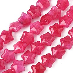 染められた天然マレーシアジェイドスタービーズ連売り  サクランボ色  7.5x8x4.5mm  穴：0.8mm  約55~59個/連  15.16''~15.55''（38.5~39.2センチメートル）&nbsp;G-Z080-A01-03