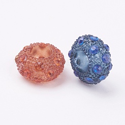 Resin Rhinestone European Beads&nbsp;OPDL-J002-M