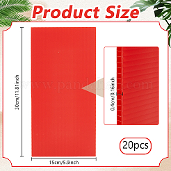 プラスチックシート  DIYクラフト用品  長方形  トマト  300x150x4mm&nbsp;FIND-WH0148-244A
