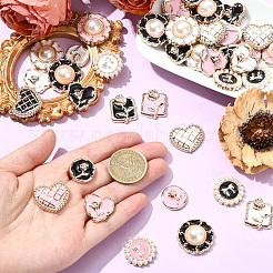 72Pcs 18 Styles Enamel Resin Cabochons&nbsp;CRES-SP0001-08