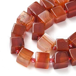Natural Banded Agate(Dyed & Heated) Beads Strands&nbsp;G-D338-A09-02