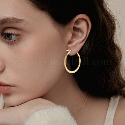 5 Pairs 304 Stainless Steel Hoop Earrings&nbsp;EJEW-BBC0001-92