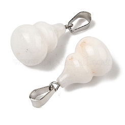 Natural White Jade Pendants&nbsp;G-B127-03P-14