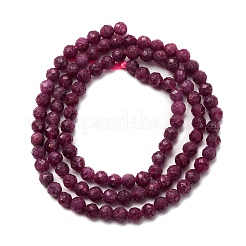 Natural Ruby Beads Strands&nbsp;G-A276-C10-4mm