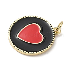 Brass Enamel Pendants&nbsp;KK-P326-09A-G02