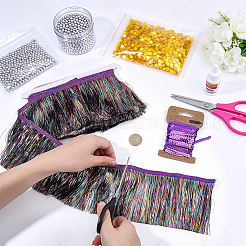 5M Polyester Tinsel Tassel Trimming&nbsp;OCOR-PH0036-47