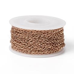 Ion Plating(IP) 304 Stainless Steel Curb Chains&nbsp;CHS-H009-34RG