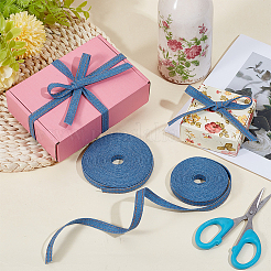 2 Sets Denim Fabric Ribbon&nbsp;SRIB-CY0001-27A