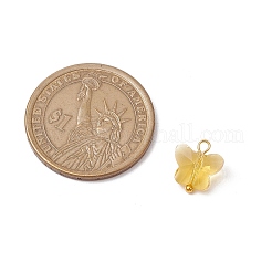 7Pcs Glass Butterfly Charms&nbsp;PALLOY-JF03227-03