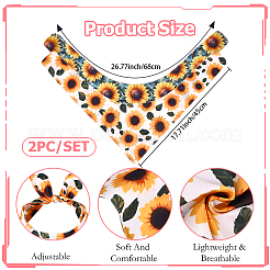 2Pcs 2 Styles Polyester Dog Bandana&nbsp;AJEW-WH0456-004