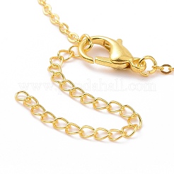 Alloy Moon Phase Pendant Necklace for Women&nbsp;LS-NJEW-G030-03G