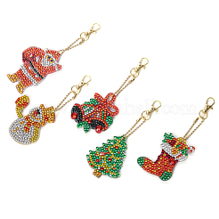 DIY Keychain Diamond Painting Kits&nbsp;DIAM-PW0001-131
