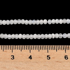 天然レインボー ムーンストーン ビーズ 連売り  ファセットロンデル  3x2mm  穴：0.6mm  約176個/連  15.16インチ（38.5cm）&nbsp;G-G0005-D02-01