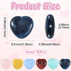 50Pcs Opaque Acrylic Beads&nbsp;MACR-FS0002-49