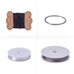 DIYジュエリー作成キット  金属のアクセサリーのパーツとツールセット  銀&nbsp;DIY-PH0016-01S