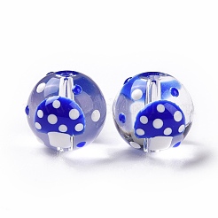 Glass with Enamel Beads&nbsp;LAMP-P058-01E
