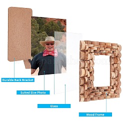 Natural Wood Photo Frames&nbsp;DJEW-WH0007-42